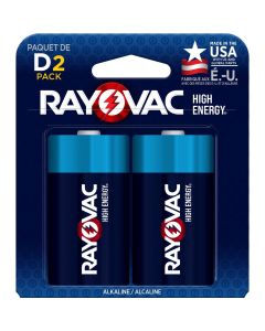 CSUBATDCELL2PK image(0) - Chaos Safety Supplies Rayovac D Cell Alkaline Batteries