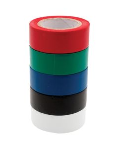 WLM1135 image(0) - Wilmar Corp. / Performance Tool 5 pk. Multi-Color Electrical Tape