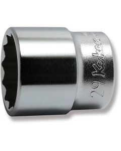 KKN4405M-29 image(0) - Ko-ken USA 4405M-29 1/2 Square Drive Socket 29 mm 12 Point Length 43 mm
