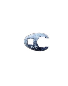 KTI22322 image(0) - K Tool International Wrench 11/16 Inch Flare Nut Crowfoot 6 Point 3/8 Drive