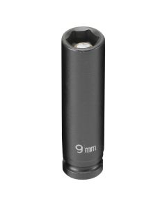 Grey Pneumatic 1/4" Drive x 9mm Magnetic Deep Socket
