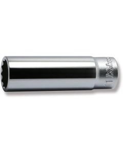 KKN2305M-11 image(0) - Ko-ken USA 2305M-11 1/4 Square Drive Socket 11 mm 12 Point Length 50 mm