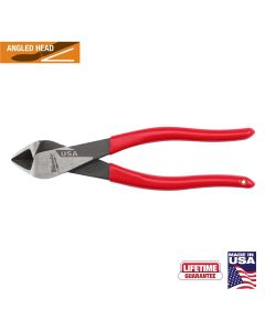 MLWMT508A image(0) - Milwaukee Tool 8 Inch Angled Head Diagonal Dipped Grip Cutting Pliers (USA)
