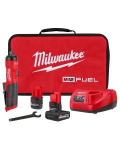 MLW3486-22 image(0) - Milwaukee Tool M12 FUEL&trade; 1/4" Straight Die Grinder Kit