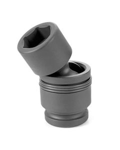 GRE4044U image(0) - Grey Pneumatic 1" Drive x 1-3/8" Heavy Duty Universal Socket 6 Point - Black