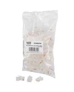KLEVDV826764 image(0) - Klein Tools Pass-Thru&trade; Modular Data Plugs, RJ45-CAT6A, UTP 200-Pack