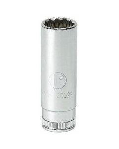 KDT80824 image(0) - GearWrench 1/2 Inch Drive 12 Point Deep Metric Socket 27mm