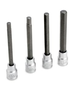 WLMW86022 image(0) - Wilmar Corp. / Performance Tool 4 Piece Metric Brake Caliper Hex Bit Set