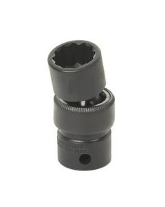 GRE1130U image(0) - Grey Pneumatic 3/8" Drive x 15/16"  Standard Universal- 12 Point Socket - Black