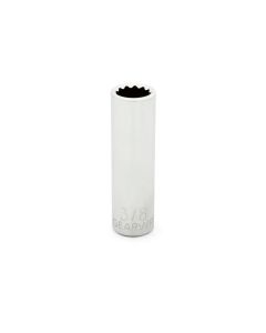 KDT80226 image(0) - GearWrench 1/4 Inch Drive 12 Point Deep SAE Socket 3/8 Inch