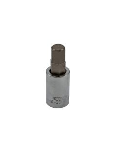 VIMHMS-13MM image(0) - VIM Tools 13 mm Hex Bit, Satin Chrome 1/2 Inch Square Drive Bit Holder