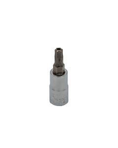 VIMPFS4TR27 image(0) - VIM Tools TR27 Tamper Proof TORX Gun Metal Gray Bit, Satin Chrome 1/4 Inch Square Drive Bit Holder