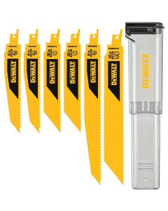 DWTDWAR6SETCS image(0) - DEWALT 6Pc Recip Blade Kit W/Case
