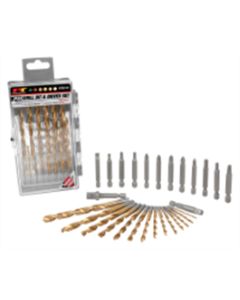 WLMW9040 image(0) - Wilmar Corp. / Performance Tool 28 Piece Drill Bit and Driver Set