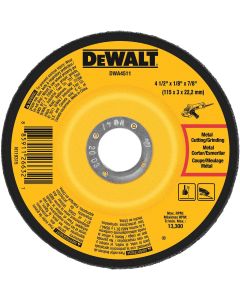 DEWALT Metal Grinding Wheel, 4-1/2-Inch X 1/8-Inch X 7/8-Inch