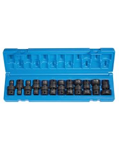 GRE1612U image(1) - Grey Pneumatic 3/8" Dr. 12 Piece 12 Point Standard Fractional Universal Set