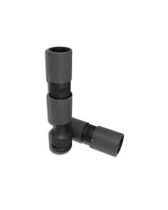 KKN14219M image(0) - Ko-ken USA 14219M 1/2 Sq. Dr. Double Ended Socket for Damaged Wheel Nut/Bolt - 3 piece Set
