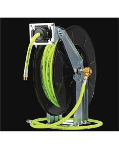 LEGL8711FZ image(0) - Legacy Manufacturing Flexzilla Pro Retractable Air Hose Reel, Open Face, Dual Axle Arm, 3/8" x 50'
