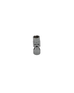VIMVUM409 image(0) - VIM Tools 9M Universal Joint Shallow Chrome Socket, 1/4 Inch Drive