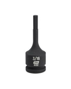KDT84397 image(0) - GEARWRENCH 3/8 Inch Drive Hex Bit Impact SAE Socket 3/16 Inch