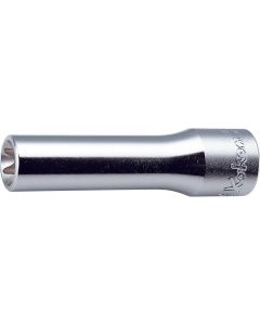 KKN4325-E10 image(0) - Ko-ken USA 4325-E10 1/2 Square Drive Deep TORX E10 Socket - Length 77 mm