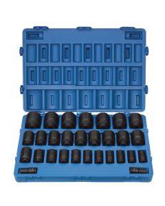GRE8029D image(0) - Grey Pneumatic 3/4" Dr. 29 Piece Deep Fractional Master Set 3/4-2-1/2"