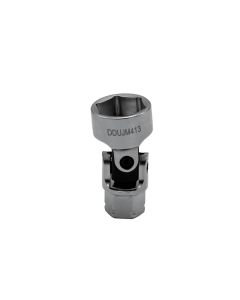 VIMDDSUJM413 image(0) - VIM Tools 13 mm 6 Point Dual Drive Stubby UJ Metric Socket - 1/4 Inch X 11 mm Drive
