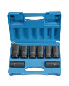 GRE8134MD image(0) - Grey Pneumatic 3/4" Drive 8 Piece Deep Metric Set