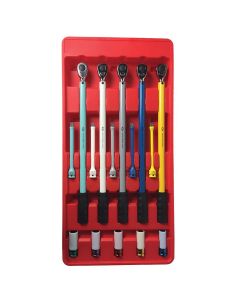 INT42015 image(0) - American Forge & Foundry Master Tire Service Kit - 1/2" Drive - 15 Pc.  Includes 65,100,120,120 & 140 Ft/Lbs Preset Torque Wrenches - 65,80,100,120,140 Ft/Lbs Torque Limiting Extensions - 17mm,19mm(3/4"),21mm,13/16",22mm(7/8") Mag Whee