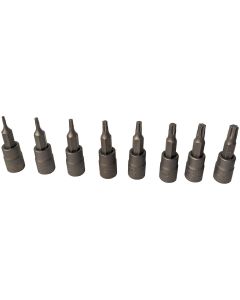 OTC5900-T6-T30 image(0) - OTC TORX Socket Set, 8 pcs. INCLUDES T6, T8, T10, T15, T20, T25, T27, T30