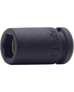 KKN12400MG-13 image(0) - Ko-ken USA 12400MG-13 1/4 Square Drive Socket 13 mm 6 Point Length 25 mm Magnet