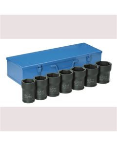 GRE8370 image(0) - Grey Pneumatic 3/4" Drive 7 Piece Truck Pinion Locknut Set