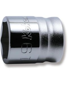 KKN4400MZ-19 image(0) - Ko-ken USA 4400MZ-19 1/2 Square Drive Socket 19 mm 6 Point Length 29 mm Z-series