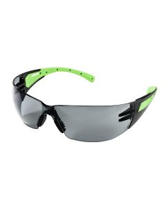 SRWS71101 image(0) - Sellstrom Safety Glasses - XM300 Series - Smoke Lens - Black/Green Frame - Hard Coated