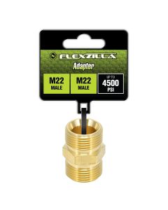 LEGPW3012 image(1) - Flexzilla Adapter, M22 Male x M22 Male, Brass