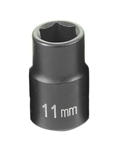 GRE1011M image(0) - Grey Pneumatic 3/8" Drive x 11mm Standard Socket