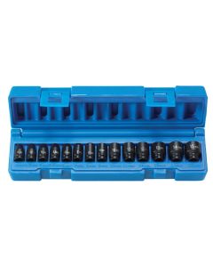 GRE9714M image(0) - Grey Pneumatic 1/4" Surface Drive 14 Piece Standard Metric Set