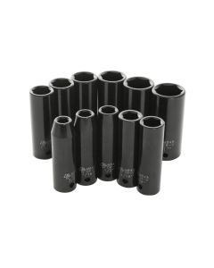 WLMM590DB image(0) - Wilmar Corp. / Performance Tool 11 Piece 1/2" Drive SAE DW Impact Socket Set