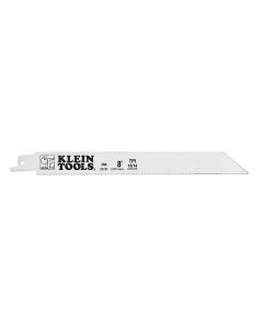 KLE31741 image(0) - Klein Tools Reciprocating Saw Blades, 10/14 TPI, 8-Inch, 5-Pack