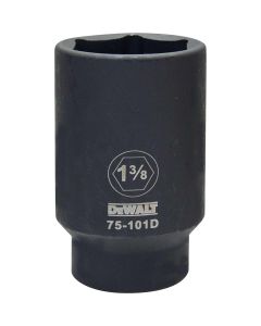 DWTDWMT75101OSP image(0) - DEWALT 6 Point 1/2" Drive Deep Impact Socket 1-3/8" SAE