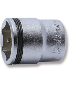 KKN3450M-17 image(0) - Ko-ken USA 3/8 Sq. Dr. Socket 17mm Nut Grip Length 28mm