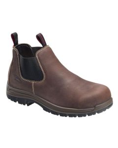 FSIA7110-9W image(0) - Avenger Foreman Romeo Series - Men's Mid Top Slip-On Boots - Composite Toe - IC|EH|SR|PR - Brown/Black - Size: 9W