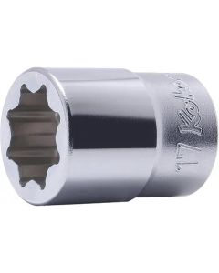 KKN4109M-23 image(0) - Ko-ken USA 4109M-23 1/2 Square Drive Socket 23 mm Double Square Length 43 mm For Lubrication service