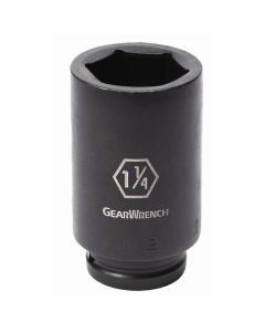 KDT84871 image(0) - GEARWRENCH 3/4 Inch Drive 6 Point Deep Impact SAE Socket 1-1/4 Inch