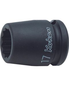 KKN14405M-20 image(0) - Ko-ken USA 14405M-20 1/2 Sq. Dr. Socket 20mm 12 point Length 38mm