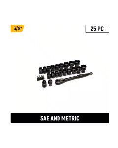 KDTGWX6PT25 image(0) - GearWrench 25 Piece 3/8 Inch Drive Pass-Thru Ratchet and Socket Set