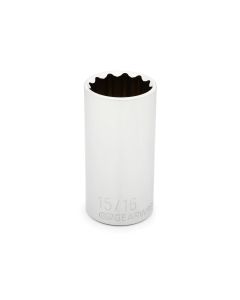 KDT80594 image(0) - GearWrench 3/8 Inch Drive 12 Point Deep SAE Socket 15/16 Inch