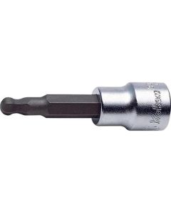 KKN3011M-62-6 image(0) - Ko-ken USA 3011M.62-6 3/8 Square Drive Bit Socket 6 mm BallPoint Hex Length 62 mm