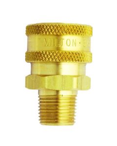 Milton Industries 3/8" Male Straight Thru Coupler