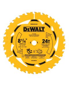DWTDWA281424 image(0) - DEWALT 8-1/4 in. 24T Circular Saw Blade